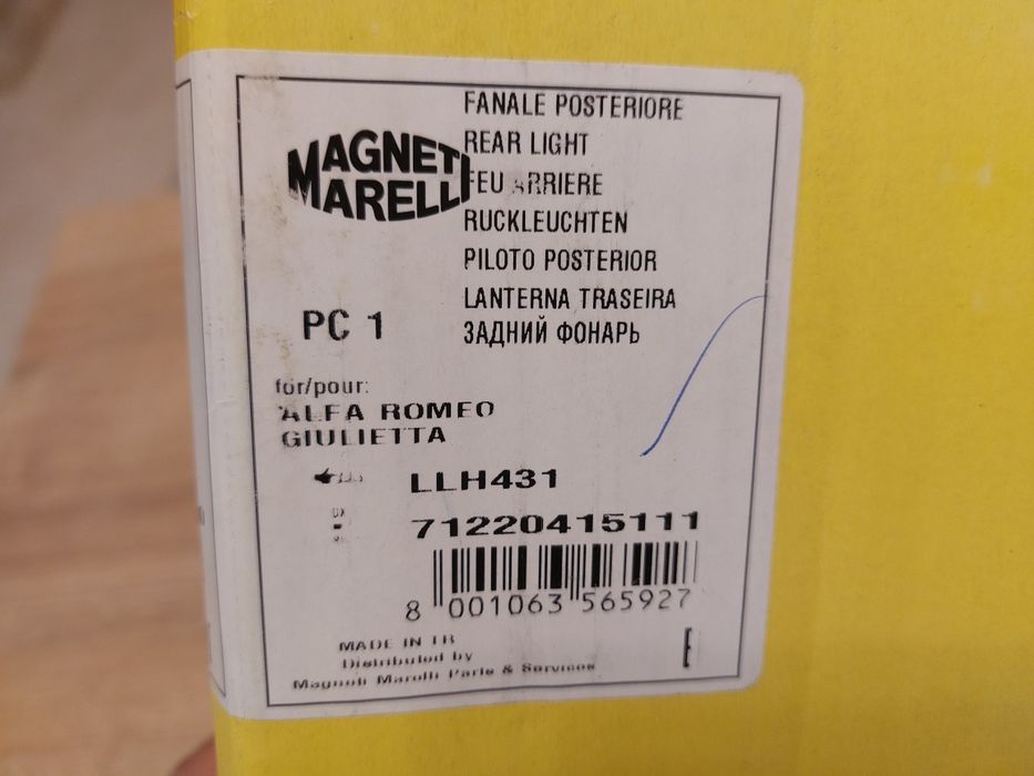 Farolim mala Alfa Romeo Giulietta