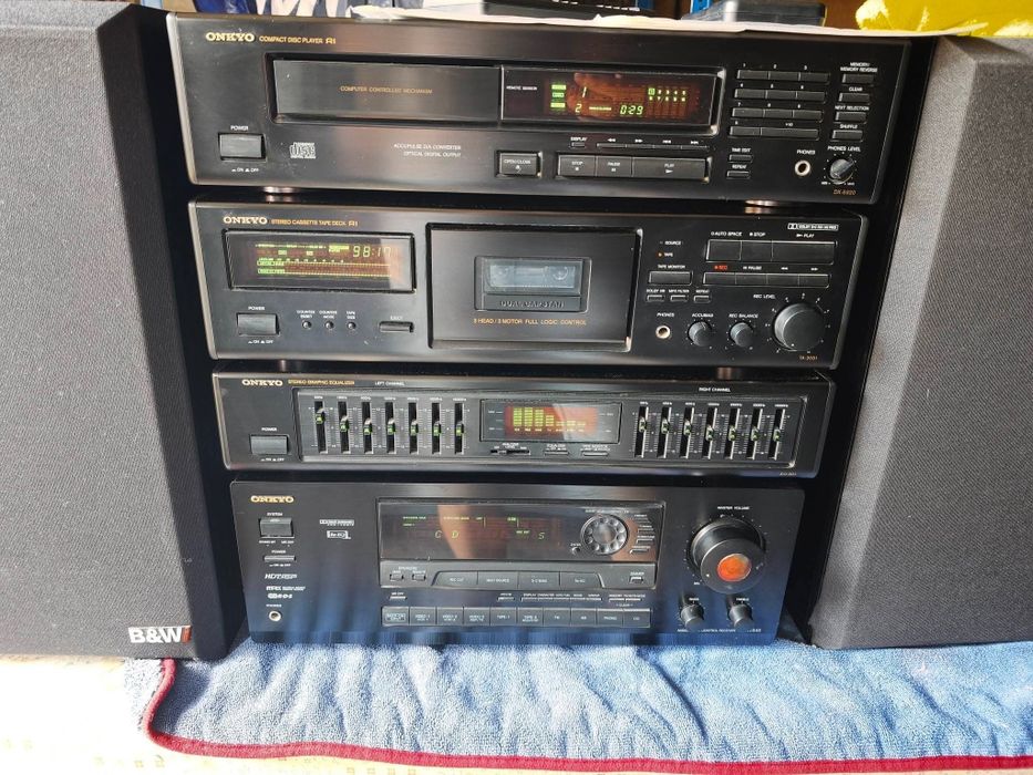 Wieża Onkyo + Kolumny B&W