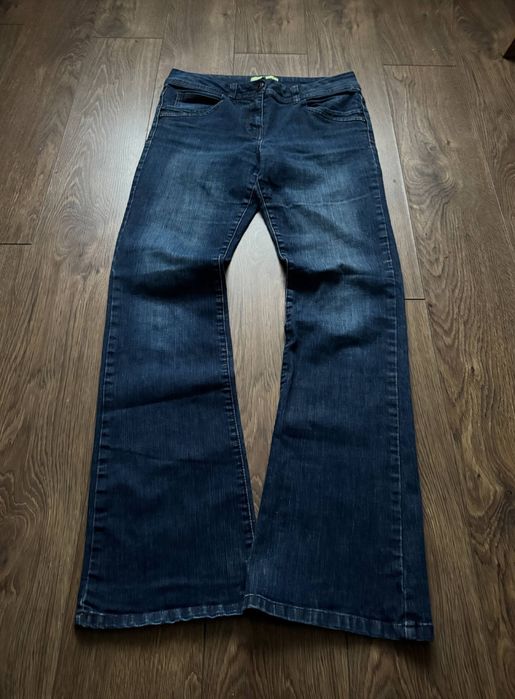 Blue flared, bootcut jeans