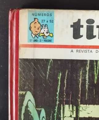 TINTIN - Almanaques encadernados Bertrand - ótimo estado