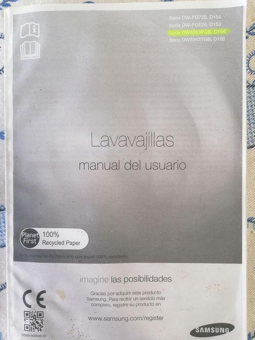 Máquina Lavar Loiça Samsung Usada – Ideal para Reparar ou Peças
