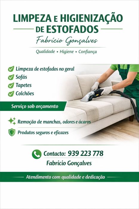 Limpeza Profissional de Estofados, Tapetes e Carpetes