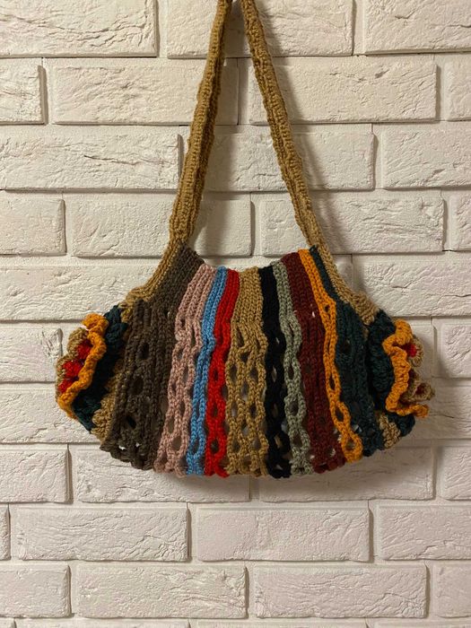 Torba średnia handamade "Rustic Harmony Tote"