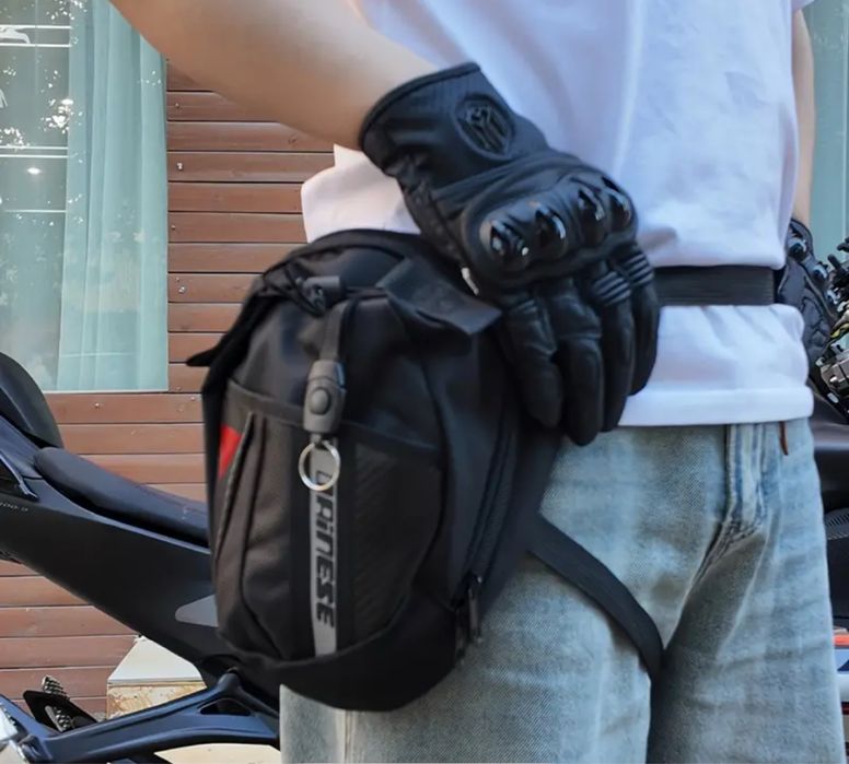 Torebka nerka saszetka motocyklowa na udo wzór Dainese