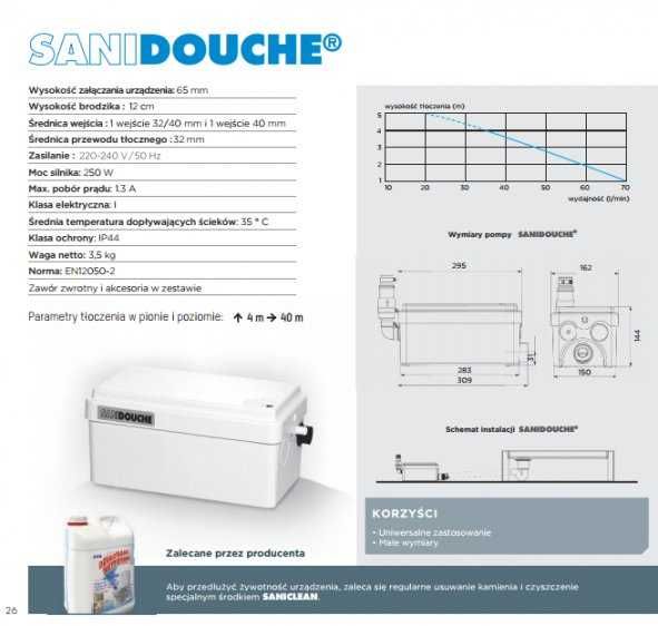 Pompa Sanidouche/ Sanishower SFA D60