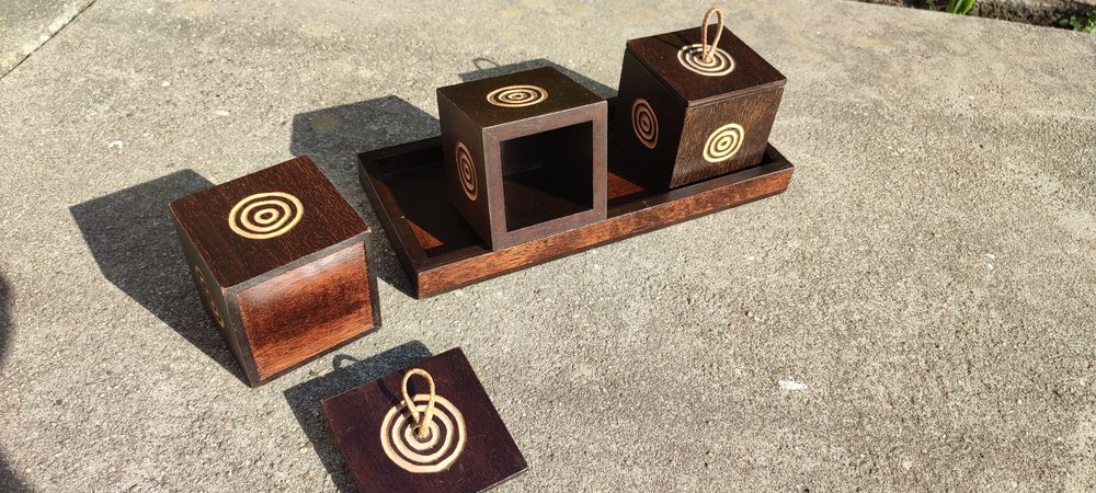 Conjunto das 3 caixas japonesas dos 3 desejos