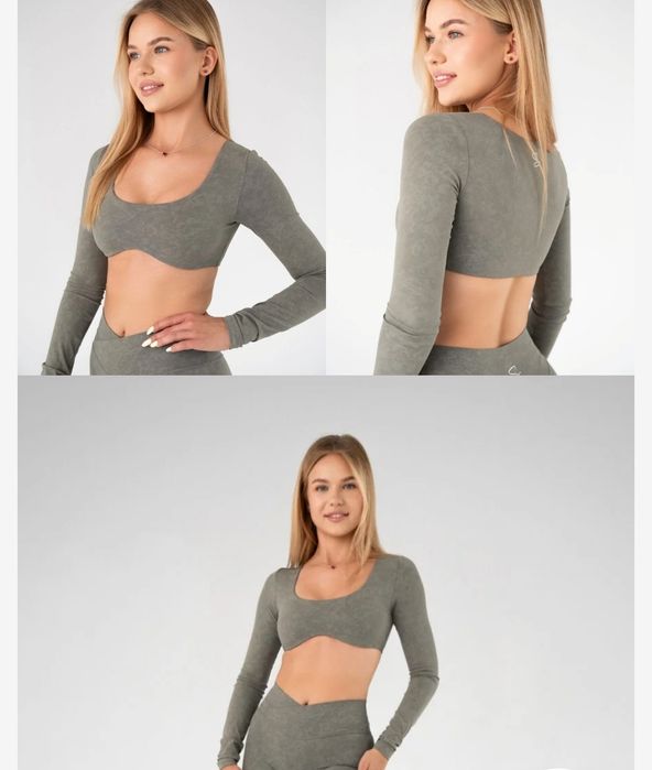 Satinva Goddess Longsleeve– Smoke Green S 
Biustonosze sportowe
