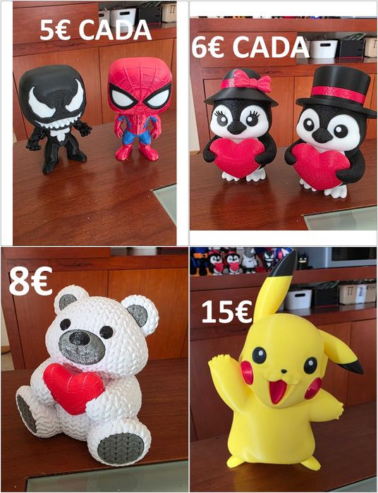 Bonecos impressão 3D Pessoais