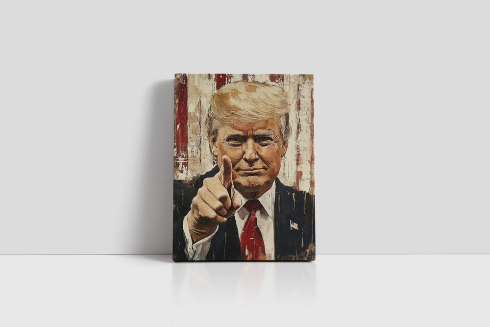 Ekskluzywny Portret Donalda Trumpa na Płótnie 60x80 cm