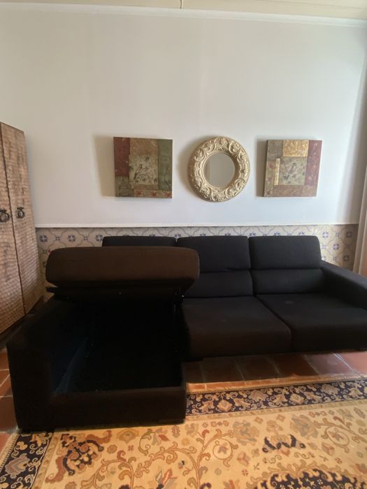 Sofá com chaise longue