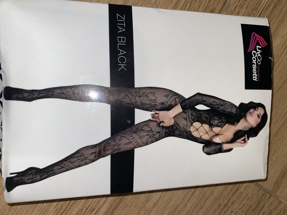 Sprzedam  czarne body LivCo Corsetti Zita nowe