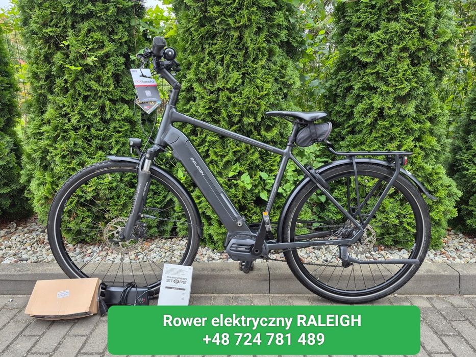 Rower elektryczny RALEIGH bateria 540wh 16ah, niski przebieg