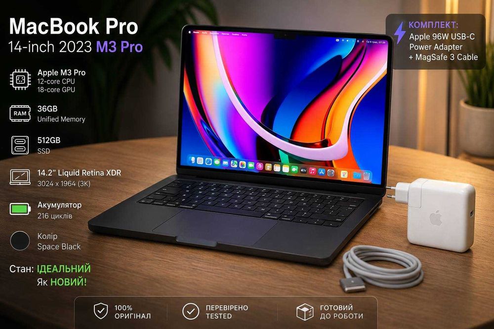 macbook pro m3 pro 36 - Купить электронику - Цены на OLX.ua