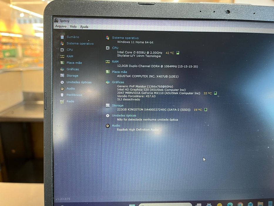 Portatil asus em bom estado