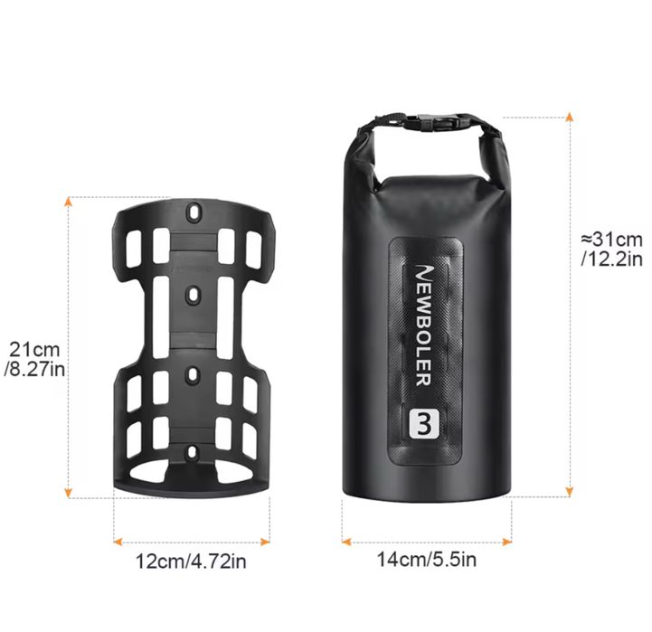 Racks e bolsas frontais de bicicleta Newboler