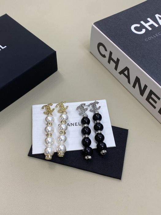 CHANEL® Luksusowe perły CC® kolczyki ekskluzywna biżuteria