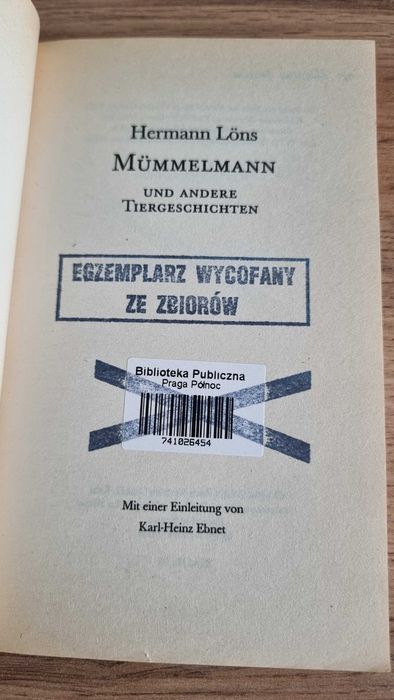 "Mümmelmann" - Lons Hermann (język niemiecki)