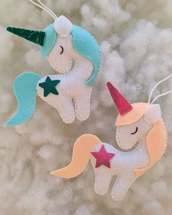 Ёлочные игрушки из фетра