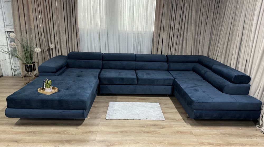 Nowy Narożnik U 350x200 Funkcja Spania Meble Sofa Kanapa Rogówka