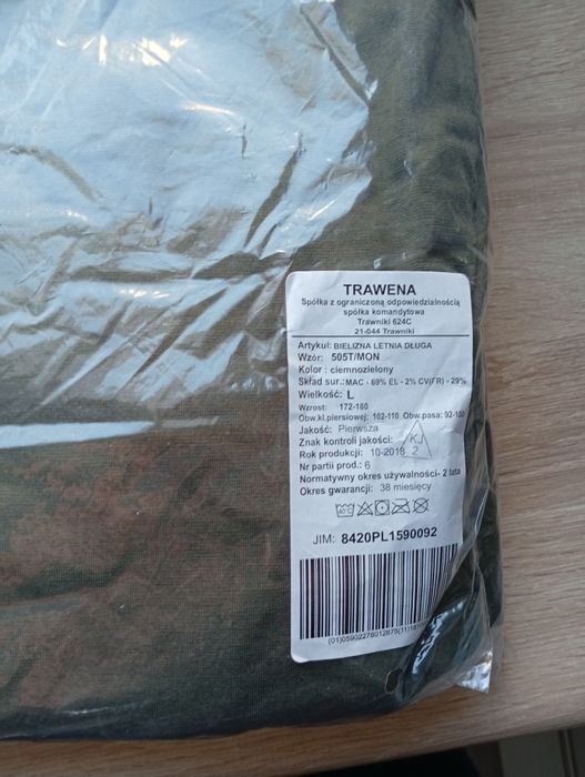 Bielizna letnia dłga Wzór : 505T/MON