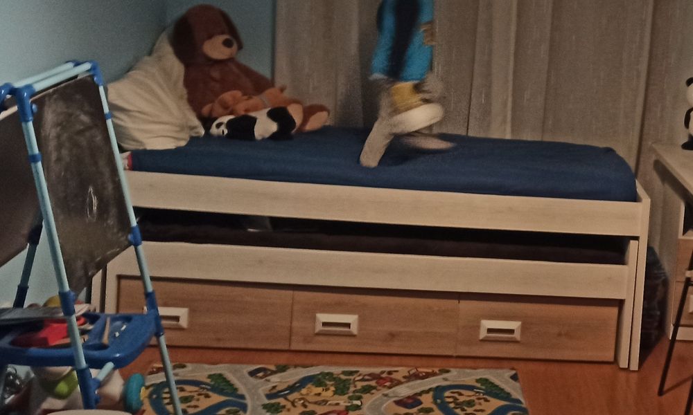 Cama infantil - Branco/Carvalho Conforama