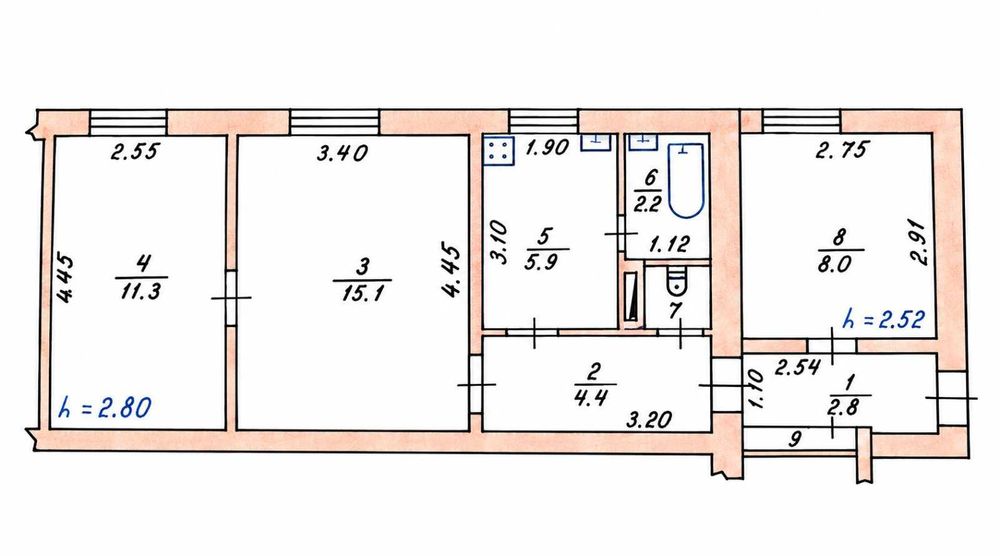 Продам частину будинку м. Вишневе вул. Молодіжна, заг. 51,20 м², є гараж та літня кухня