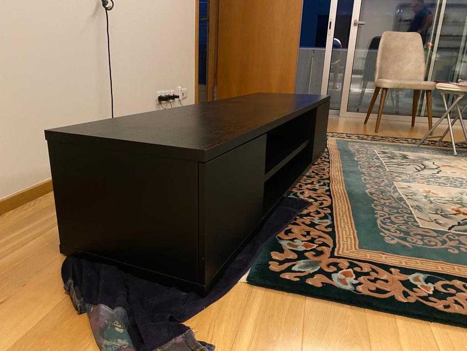 Móvel Tv Preto madeira maciça