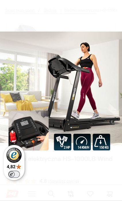 Bieżnia Laufband Wind HS 1000LB Nowa