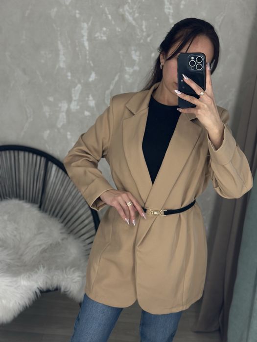 Піджак кардиган коричневий кемел М