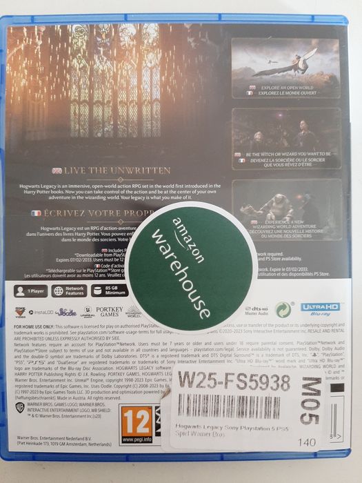 Hogwarts Legacy 2023 Pal Sony Playstation 5 Ps5 Cib Complete Video Game