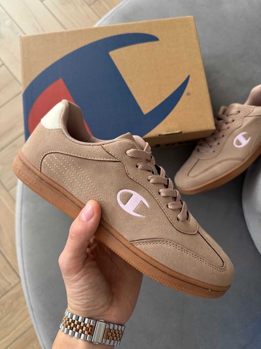Sneakersy Champion Prestige Beżowe Skórzane Damskie Rozmiar 39 Nowe Casualowe Wiosna Lato Buty