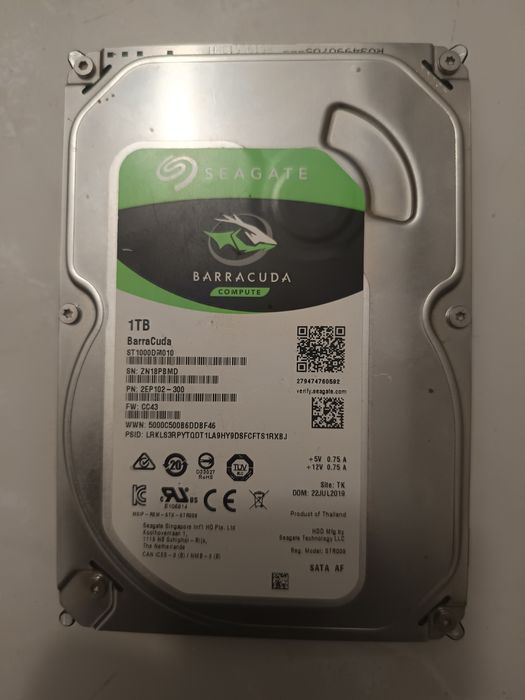 HD com 1TB de espaço