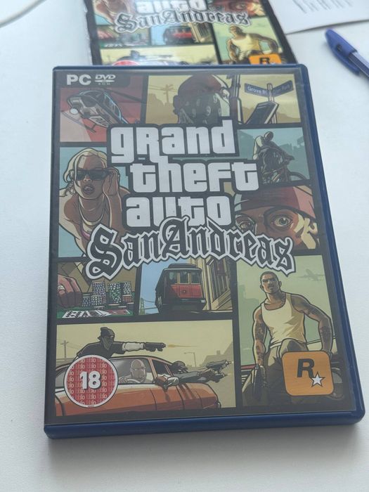 Диск GTA SAN ANDREAS Лицензия Диск + Мануал