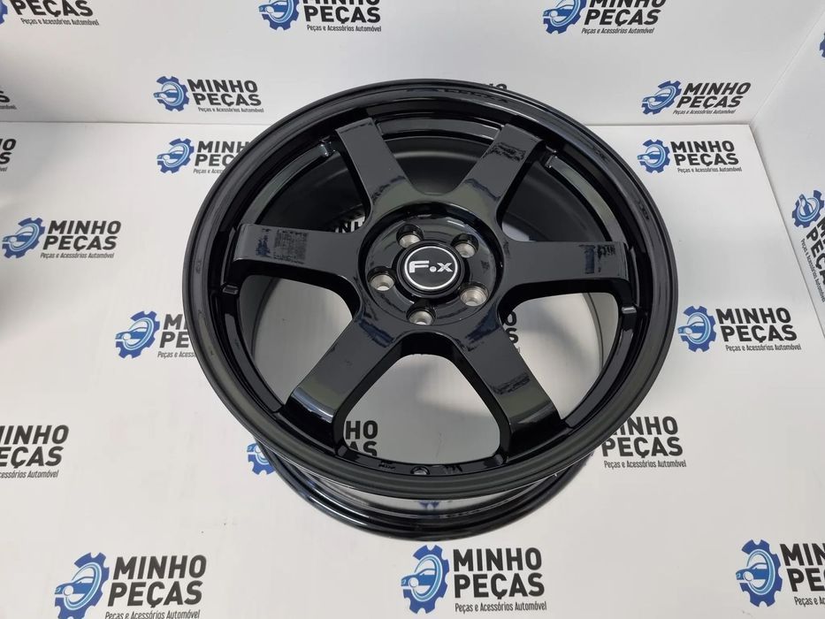 Jantes FOX PF1 em 17 Preto Brilho (5x100)