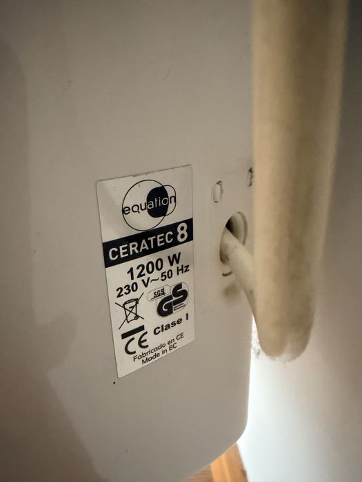 Aquecedores cerâmicos Equation Ceratec 8 e 10 – Excelente estado