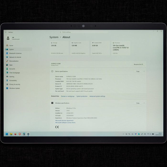 Microsoft Surface Pro 8 i5 8GB