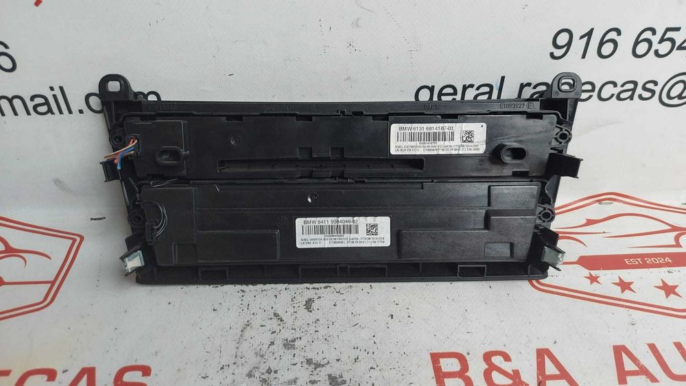 Conjunto Auto Rádio Climatronic BMW Série 1 F20 F21 Série 3 F30 F31 Original