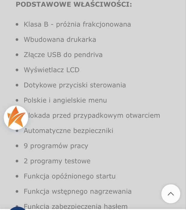 Autoklaw na gwarancji