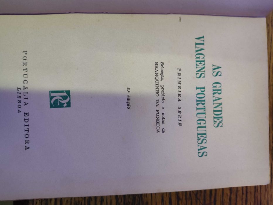 Livro As Grandes Viagens Portuguesas notas de Branquinho da Fonseca
