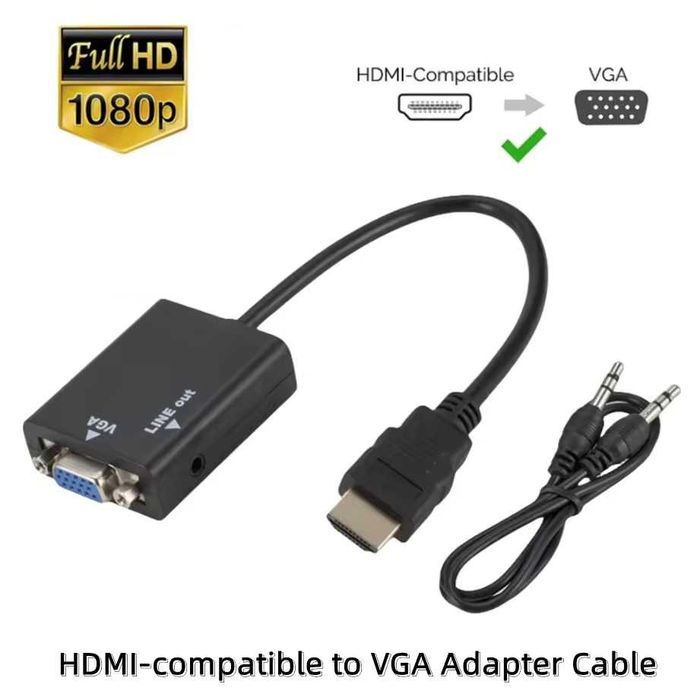 HDMI в VGA перехідник переходник адаптер конвертер
