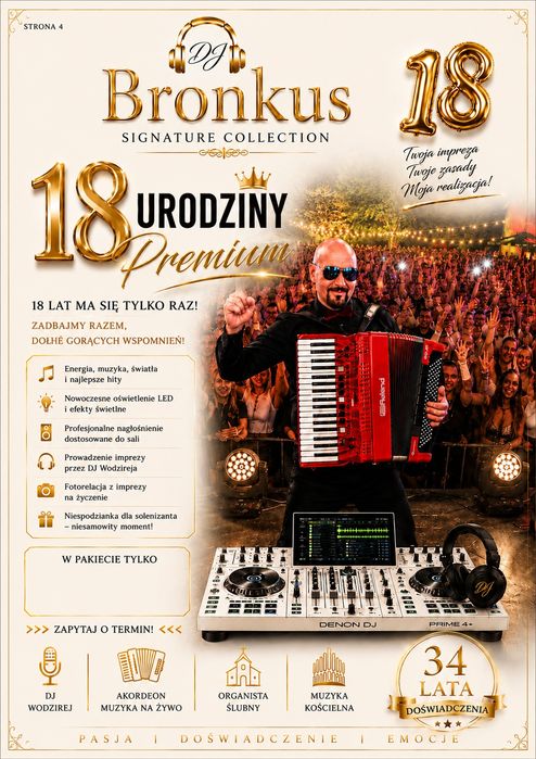 Dj Bronkus  na Twoją impreze 18-stka wesele urodziny rocznica ślubu
