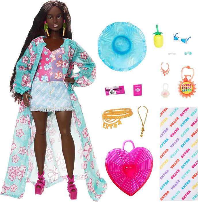 Барби Экстра Флай Отдых на пляже Barbie Extra Fly Travel Beach HPB14