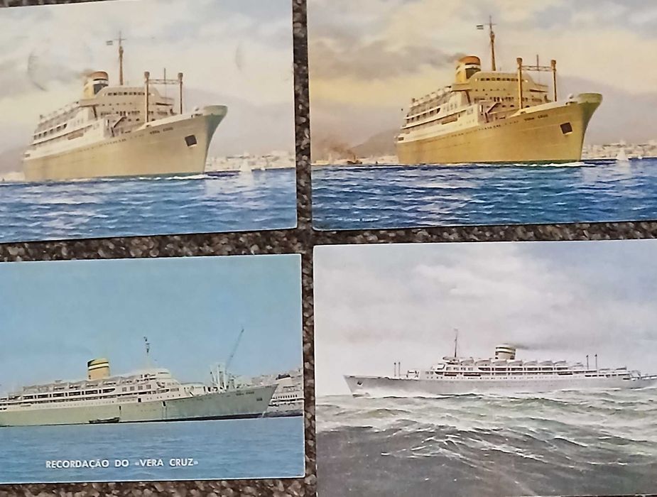 Postais raros de paquetes da Comp. Colonial de Navegação
