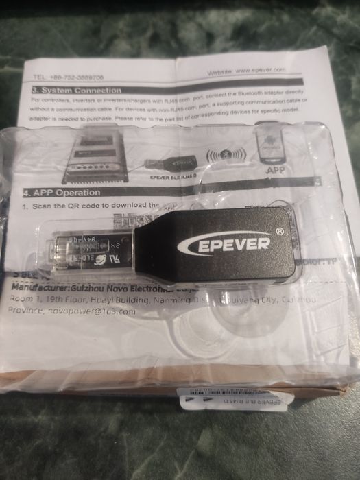 EPEVER BLE-RJ45 D rs485 модуль