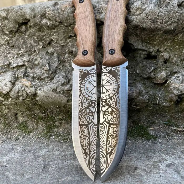 Ніж СКАНДИНАВ KN22 Подарунок Чоловіку Нож Ручная Работа Gorillas BBQ