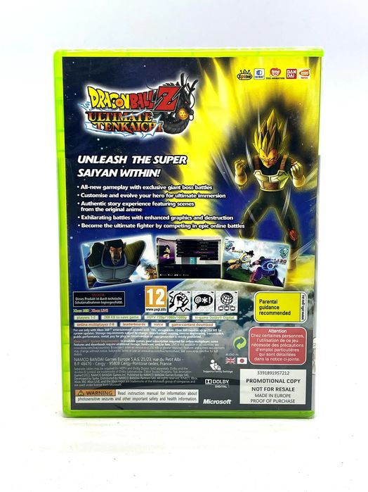 Dragon Ball Z Ultimate Tenkaichi PROMO Xbox 360 (Nowa w folii)