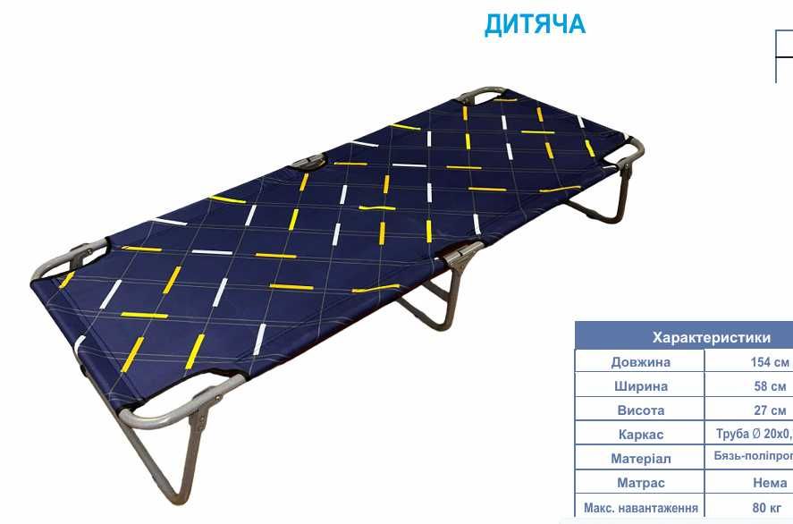 Розкладачка диван ліжко розкладне Розкладушка Раскладушка