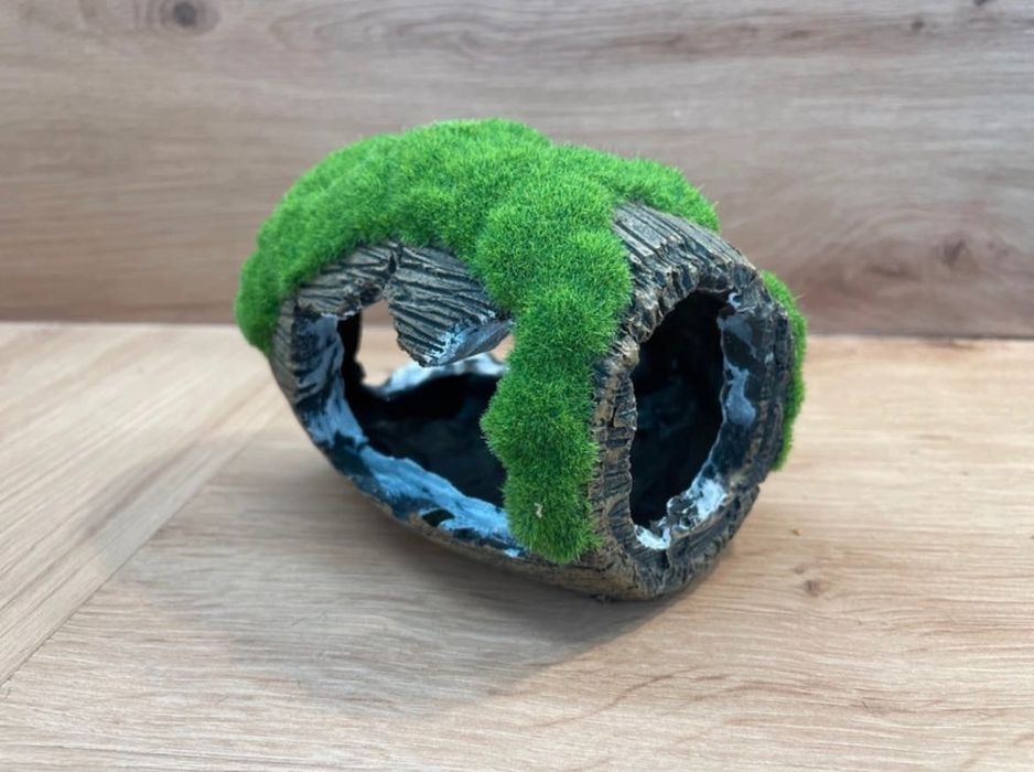 Dekoracia do akwarium - Duza beczka z mchem