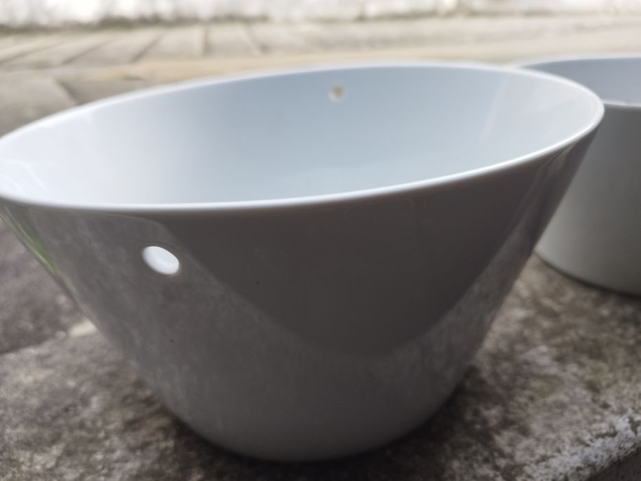 Saladeiras de cerâmica não vai no fogão e microondas