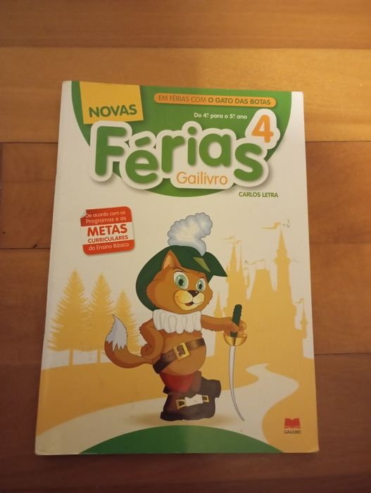 Livro escolar do 4° para o 5° ano